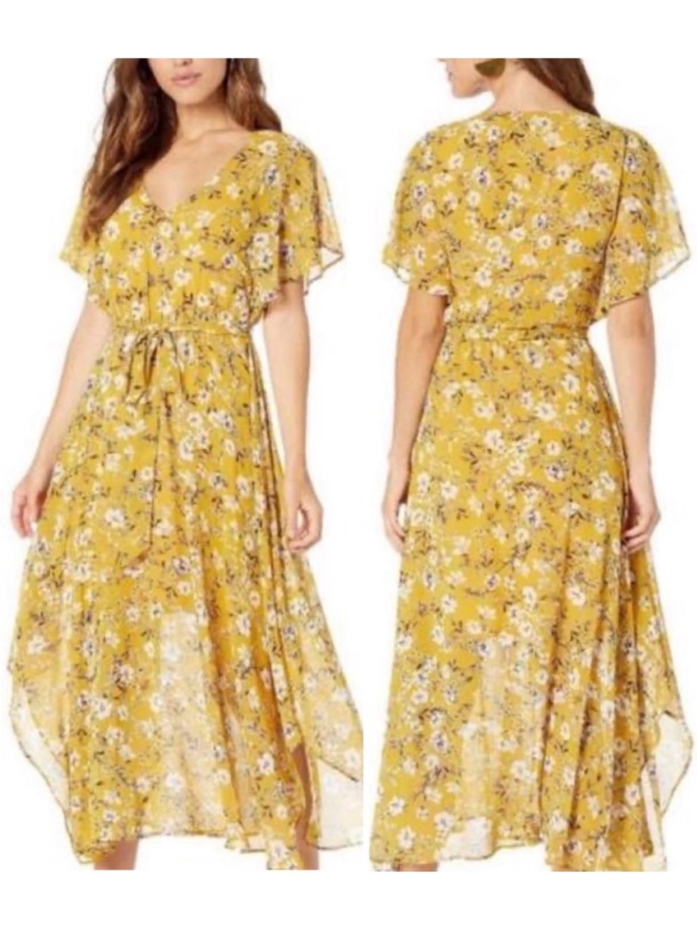 Show Me Your Mumu Paloma Floral Wrap Dress, NEW